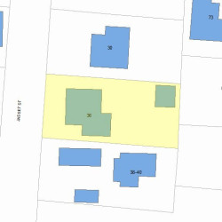 36 Jasset St, Newton MA 02458-1003 plot plan