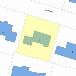 20 Cotton St, Newton MA 02458-2620 plot plan