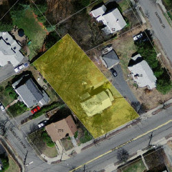 767 Watertown St, Newton MA  02465-2143 aerial view