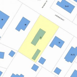 82 Arlington St, Newton MA 02458-2440 plot plan