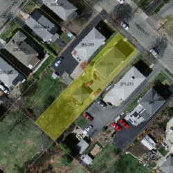 267 Nevada St, Newton MA 02460-1469 aerial view