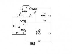 22 Clearwater Rd, Newton MA  02462-1104 floor plan