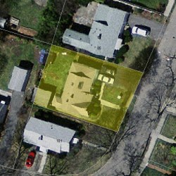 91 Falmouth Rd, Newton MA 02465-1134 aerial view