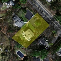 205 Valentine St, Newton MA 02465-3001 aerial view