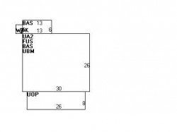 341 Wolcott St, Newton MA  02466-1518 floor plan