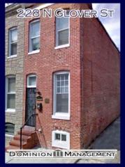 228 Glover St, Baltimore MD  21224-1107 exterior