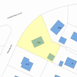 2396 Commonwealth Ave, Newton MA 02466-1701 plot plan