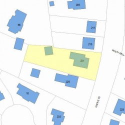 221 Grove St, Newton MA 02466-2271 plot plan