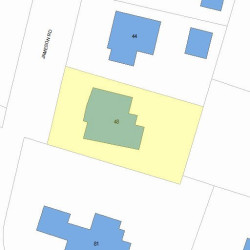 48 Jameson Rd, Newton MA 02458-2601 plot plan