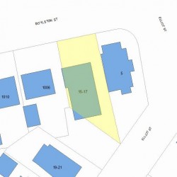 15 Elliot St, Newton MA 02461-1604 plot plan