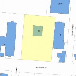 197 California St, Newton MA 02458-1008 plot plan