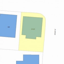 23 Jasset St, Newton MA 02458-1055 plot plan