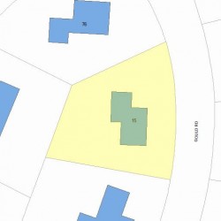 15 Gould Rd, Newton MA  02468-2120 plot plan