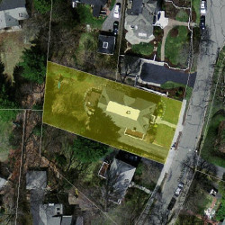 43 Carlton Rd, Newton MA  02468-1913 aerial view