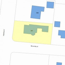 950 Centre St, Newton MA 02459-1266 plot plan