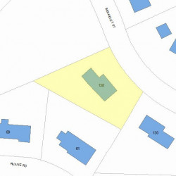 138 Berkeley St, Newton MA 02465-2619 plot plan