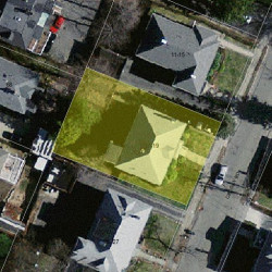 17 Crosby Rd, Boston MA  02467-1172 aerial view