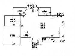 101 Claremont St, Newton MA  02458-1927 floor plan
