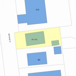 266 Melrose St, Newton MA 02466-1904 plot plan