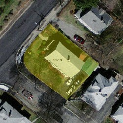 172 Elliot St, Newton MA 02464-1251 aerial view