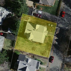 17 Fairview St, Newton MA  02458-2208 aerial view