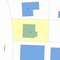 16 Furber Ln, Newton MA 02459-1504 plot plan