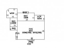 25 Bruce Ln, Newton MA 02458-2615 floor plan