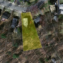 42 Charlemont St, Newton MA  02461-1908 aerial view