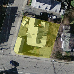 87 Pearl St, Newton MA 02458-1527 aerial view