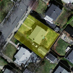 14 Arapahoe Rd, Newton MA 02465-2203 aerial view