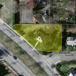 739 Commonwealth Ave, Newton MA  02459-1103 aerial view