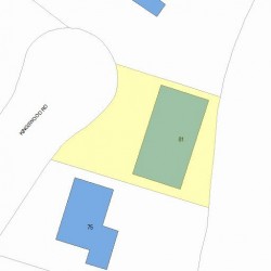 81 Kingswood Rd, Newton MA 02466-1013 plot plan