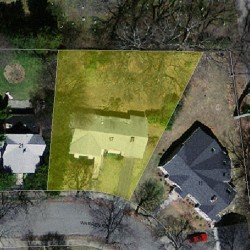 17 Warren Rd, Newton MA 02468-1222 aerial view