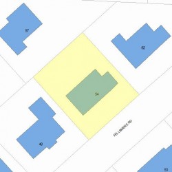 54 Fellsmere Rd, Newton MA  02459-1340 plot plan