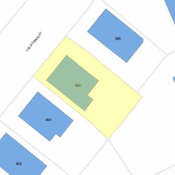 400 California St, Newton MA  02460-1207 plot plan