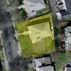 122 Withington Rd, Newton MA 02460-2040 aerial view
