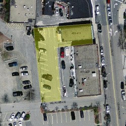 411 Lexington St, Newton MA 02466-1906 aerial view