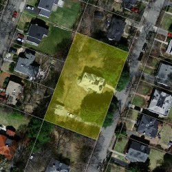 43 Carver Rd, Newton MA  02461-1007 aerial view