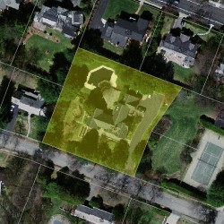 21 Bonnybrook Rd, Newton MA  02468-1001 aerial view