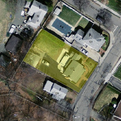 137 Melrose St, Newton MA 02466-1109 aerial view