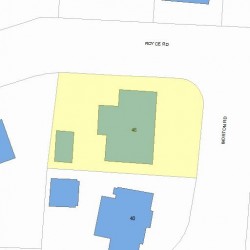 46 Morton Rd, Newton MA 02459-1044 plot plan