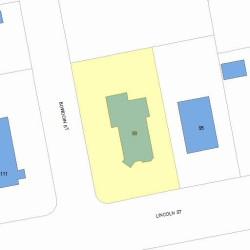 99 Lincoln St, Newton MA 02461-1541 plot plan