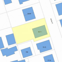 71 Faxon St, Newton MA 02458-1034 plot plan