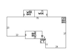 475 Brookline St, Newton MA  02459-3143 floor plan