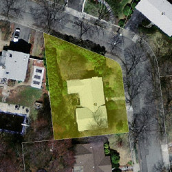 40 Helene Rd, Newton MA  02468-1025 aerial view