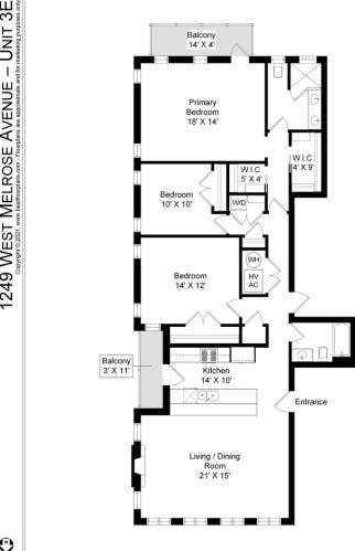 1249 Melrose St, Chicago IL  60657-3217 exterior