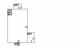 170 Winchester St, Newton MA  02461-2130 floor plan