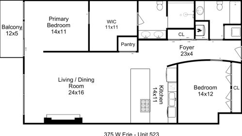 375 Erie St, Chicago IL 60654-5710 exterior