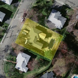 60 Levbert Rd, Newton MA 02459-3063 aerial view