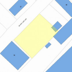 66 Silver Lake Ave, Newton MA 02458-1111 plot plan